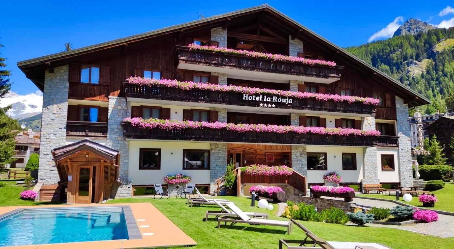 Hotel La Rouja Champoluc Exterior foto
